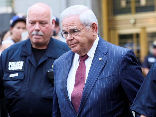 u s senator robert menendez d nj looks on following his bribery trial in connection with an alleged corrupt relationship with three new jersey businessmen in new york city u s july 16 2024 photo reuters